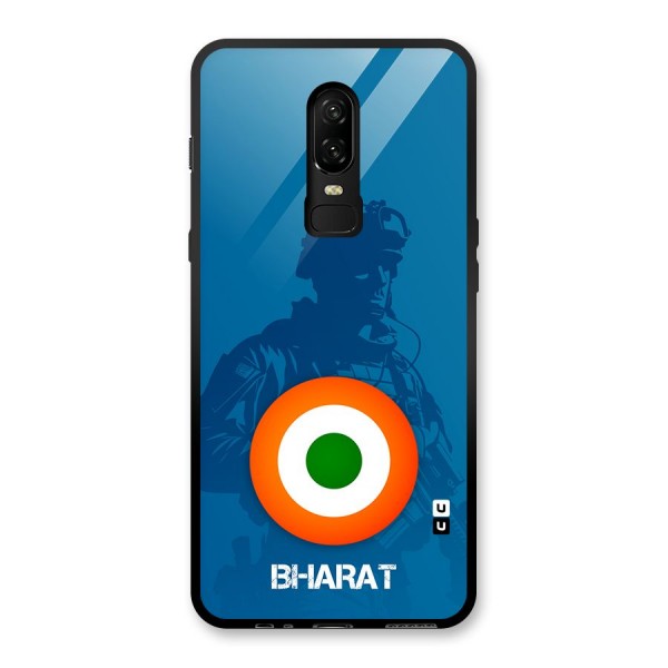 Bharat Commando Glass Back Case for OnePlus 6