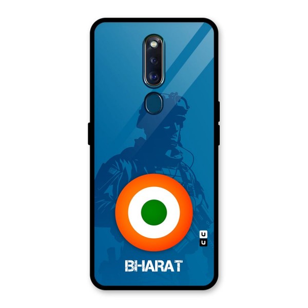 Bharat Commando Glass Back Case for Oppo F11 Pro