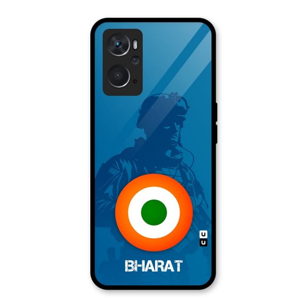 Bharat Commando Glass Back Case for Oppo K10 4G