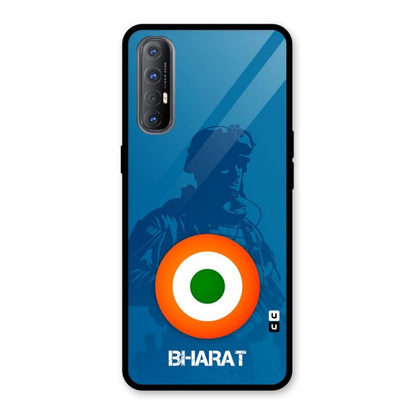 Bharat Commando Glass Back Case for Oppo Reno3 Pro