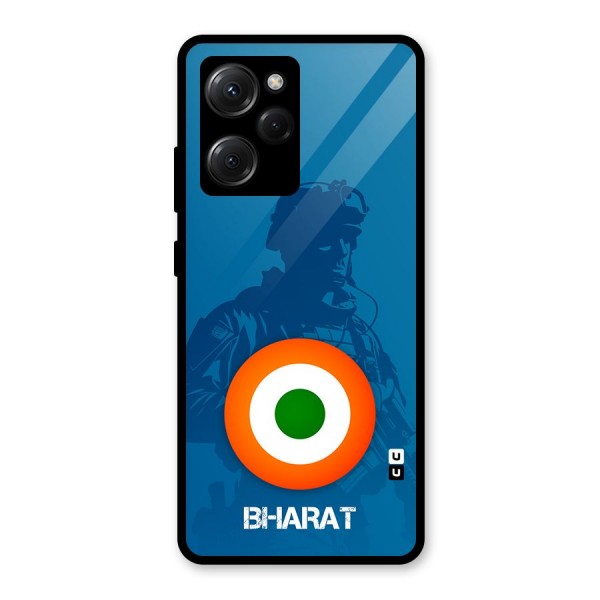 Bharat Commando Glass Back Case for Poco X5 Pro