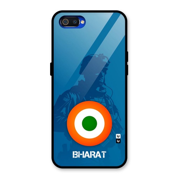 Bharat Commando Glass Back Case for Realme C2