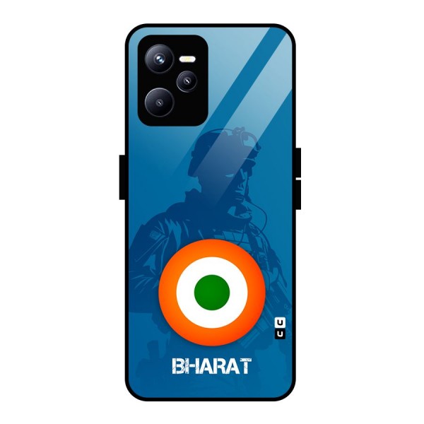 Bharat Commando Glass Back Case for Realme C35