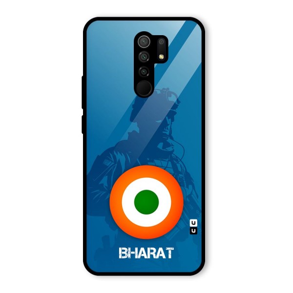 Bharat Commando Glass Back Case for Redmi 9 Prime