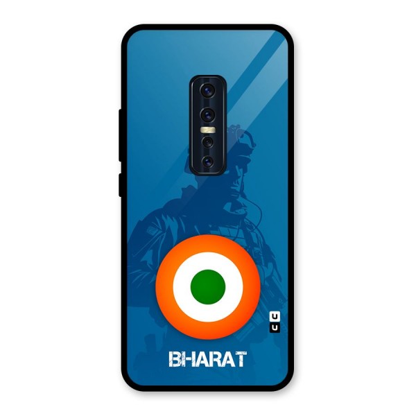 Bharat Commando Glass Back Case for Vivo V17 Pro