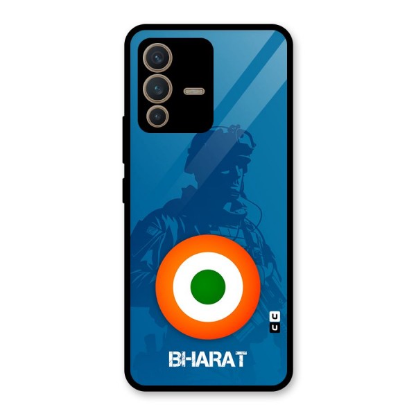 Bharat Commando Glass Back Case for Vivo V23 5G