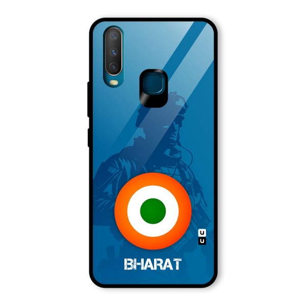 Bharat Commando Glass Back Case for Vivo Y12