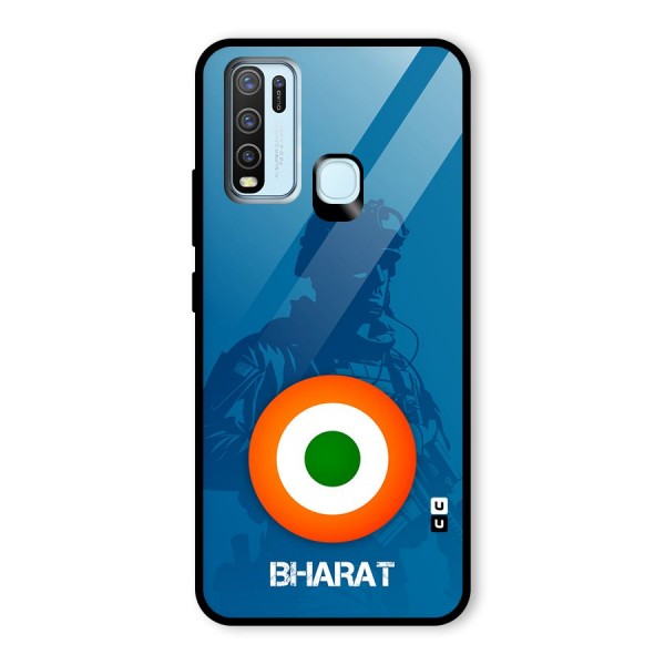 Bharat Commando Glass Back Case for Vivo Y50