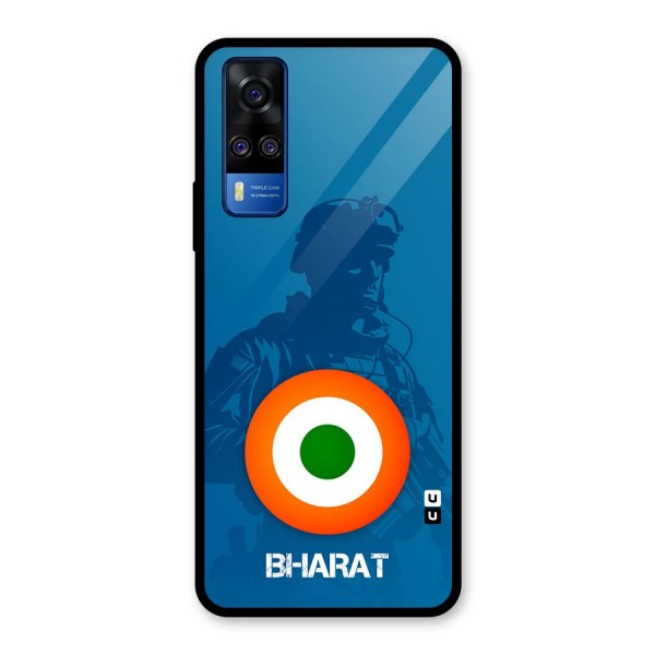 Bharat Commando Glass Back Case for Vivo Y51