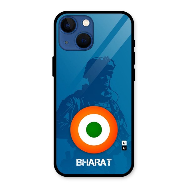 Bharat Commando Glass Back Case for iPhone 13 Mini