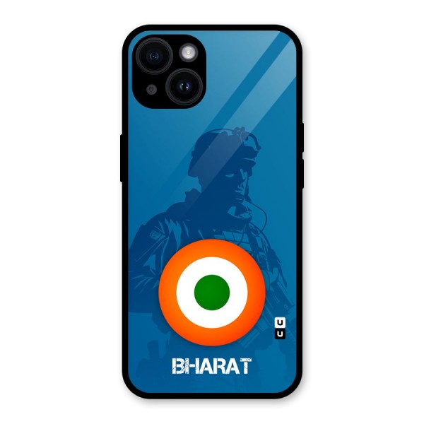 Bharat Commando Glass Back Case for iPhone 14