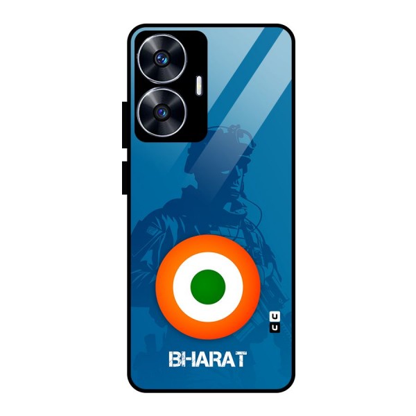 Bharat Commando Glass Back Case for realme C55