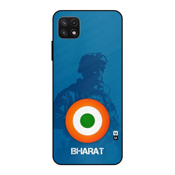 Bharat Commando Metal Back Case for Galaxy A22 5G