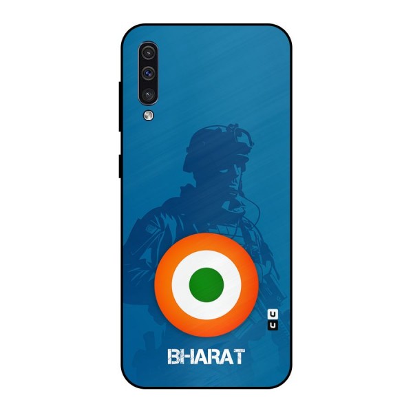 Bharat Commando Metal Back Case for Galaxy A50s