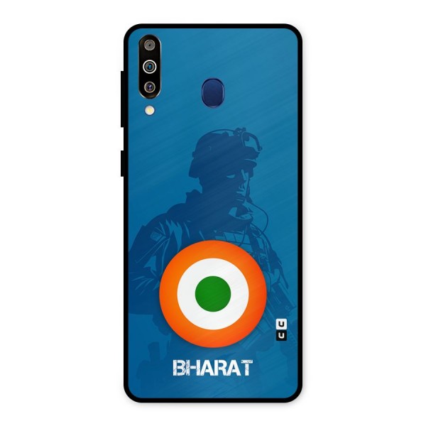 Bharat Commando Metal Back Case for Galaxy M30