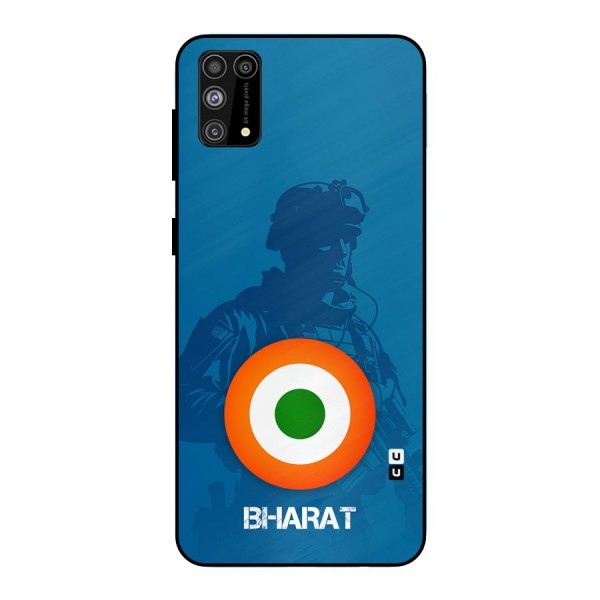 Bharat Commando Metal Back Case for Galaxy M31