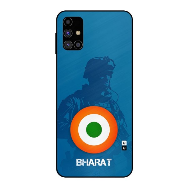 Bharat Commando Metal Back Case for Galaxy M31s