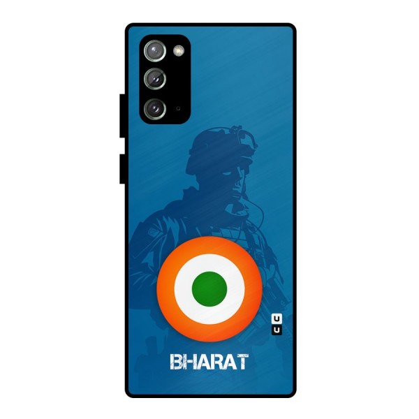 Bharat Commando Metal Back Case for Galaxy Note 20