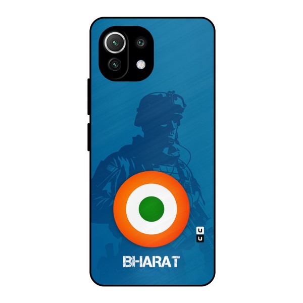 Bharat Commando Metal Back Case for Mi 11 Lite