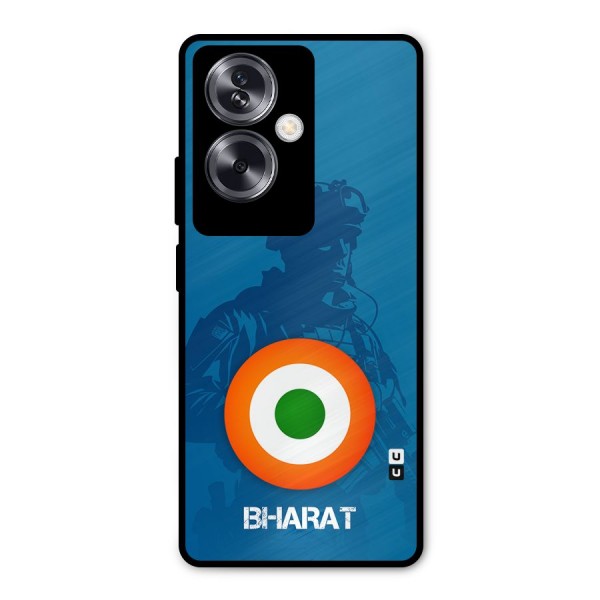 Bharat Commando Metal Back Case for Oppo A79 5G