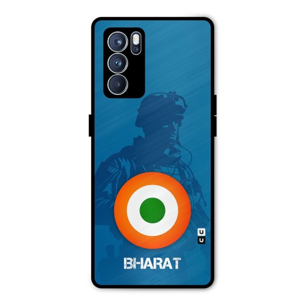 Bharat Commando Metal Back Case for Oppo Reno6 Pro 5G