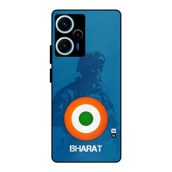 Bharat Commando Metal Back Case for Poco F5