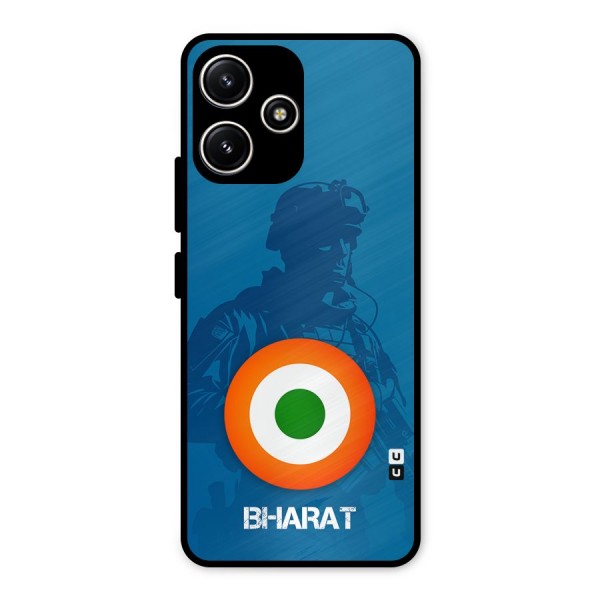 Bharat Commando Metal Back Case for Poco M6 Pro