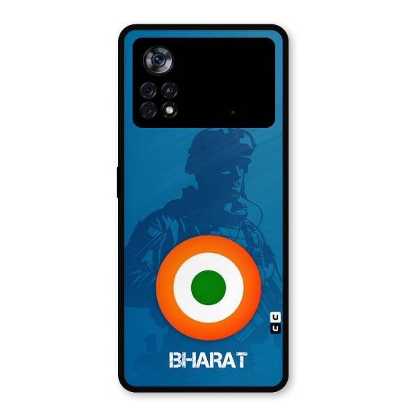 Bharat Commando Metal Back Case for Poco X4 Pro 5G