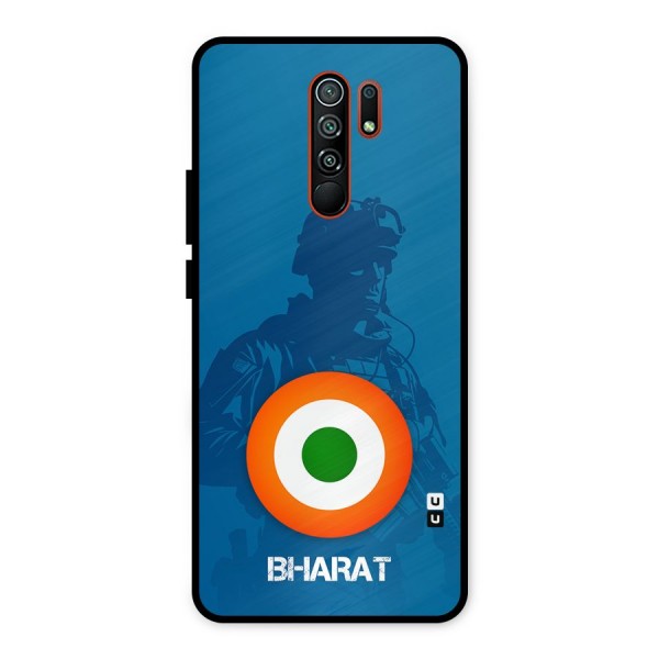 Bharat Commando Metal Back Case for Redmi 9 Prime