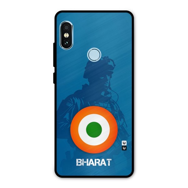 Bharat Commando Metal Back Case for Redmi Note 5 Pro