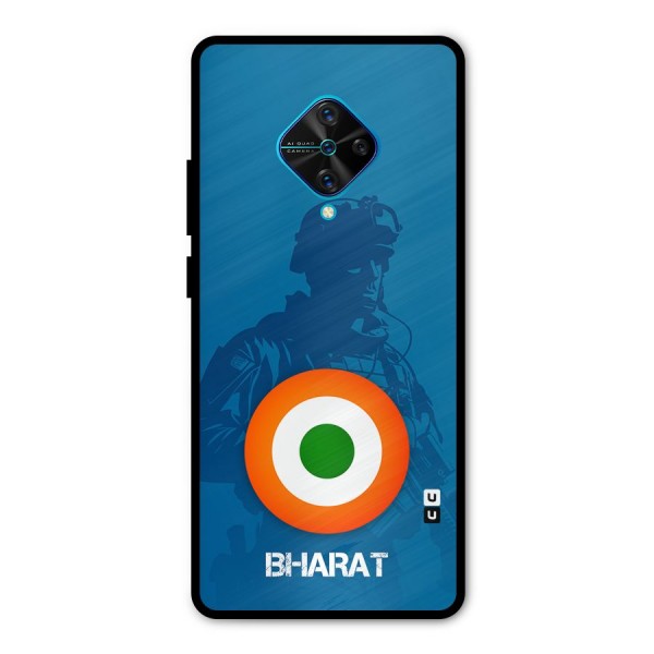 Bharat Commando Metal Back Case for Vivo S1 Pro