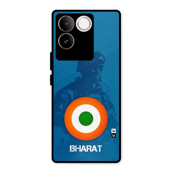 Bharat Commando Metal Back Case for Vivo T2 Pro