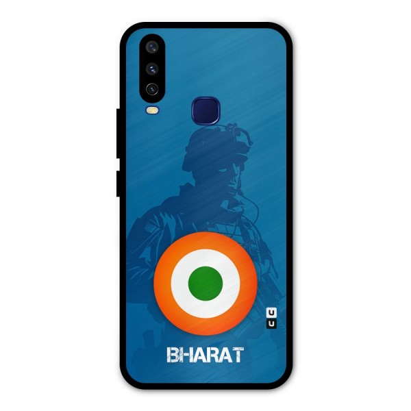 Bharat Commando Metal Back Case for Vivo U10