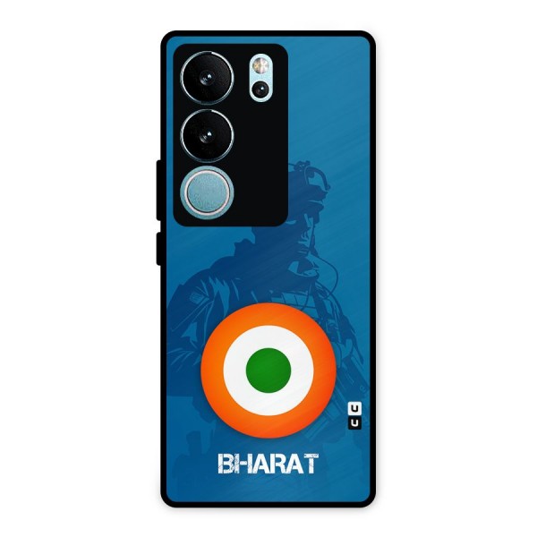 Bharat Commando Metal Back Case for Vivo V29 Pro