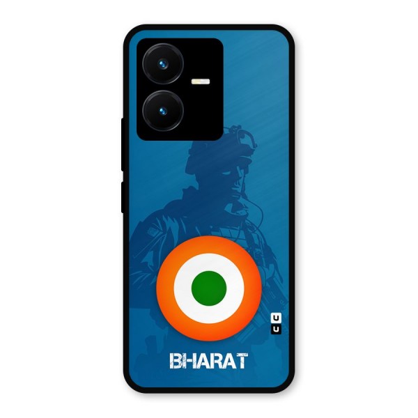 Bharat Commando Metal Back Case for Vivo Y22s