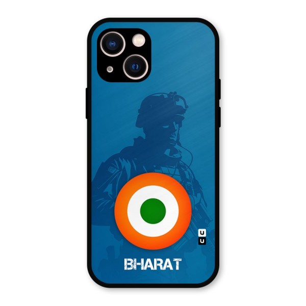 Bharat Commando Metal Back Case for iPhone 13