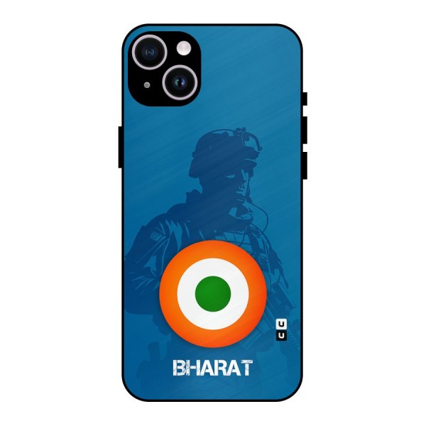 Bharat Commando Metal Back Case for iPhone 14 Plus