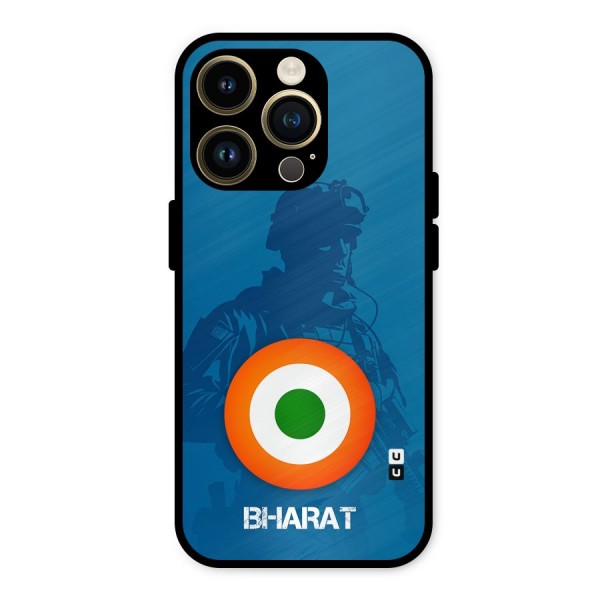 Bharat Commando Metal Back Case for iPhone 14 Pro