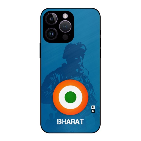 Bharat Commando Metal Back Case for iPhone 14 Pro Max