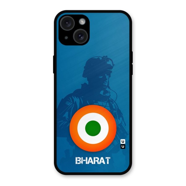 Bharat Commando Metal Back Case for iPhone 15 Plus