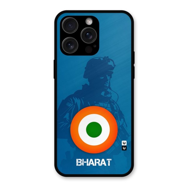 Bharat Commando Metal Back Case for iPhone 15 Pro Max