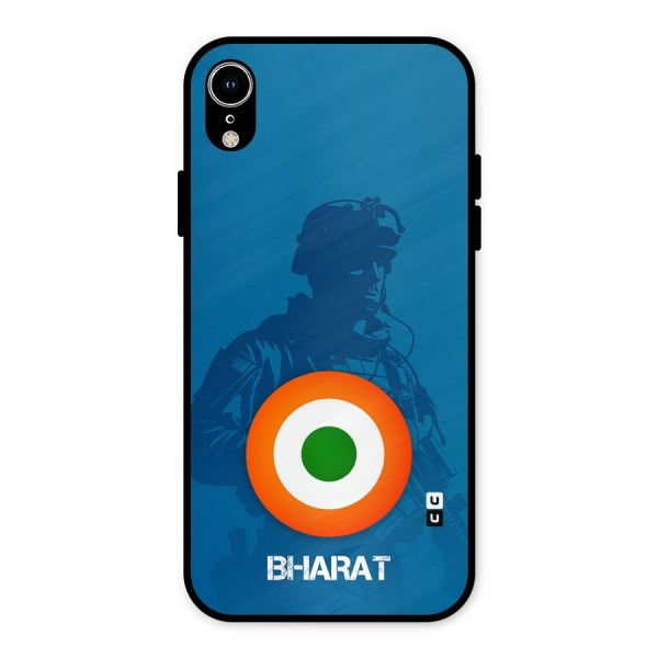 Bharat Commando Metal Back Case for iPhone XR