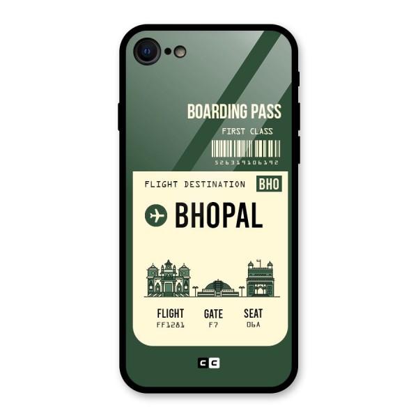 Bhopal Boarding Pass Glass Back Case for iPhone 8