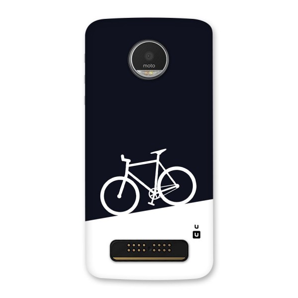 Bicycle Minimal Art Back Case for Moto Z Play