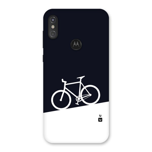 Bicycle Minimal Art Back Case for Motorola One Power