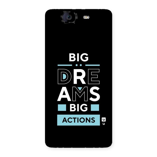 Big Dreams Big Actions Back Case for Canvas Knight A350