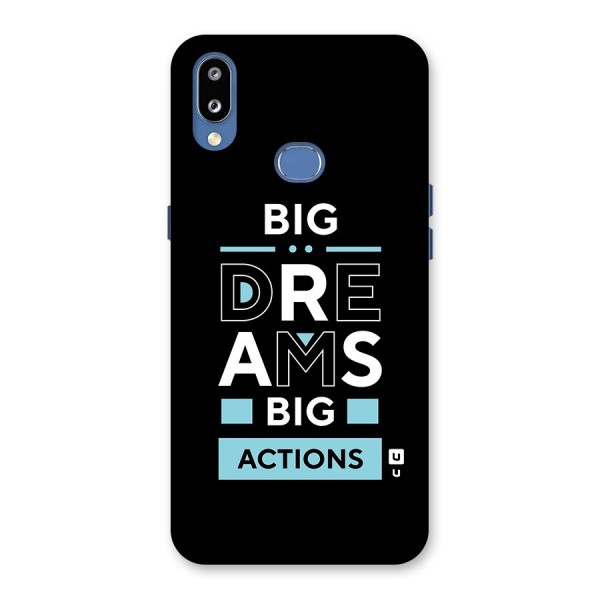 Big Dreams Big Actions Back Case for Galaxy M01s