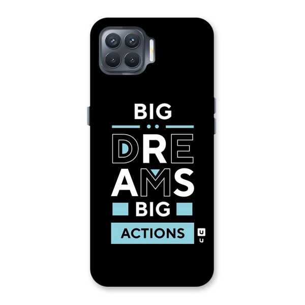 Big Dreams Big Actions Back Case for Oppo F17 Pro