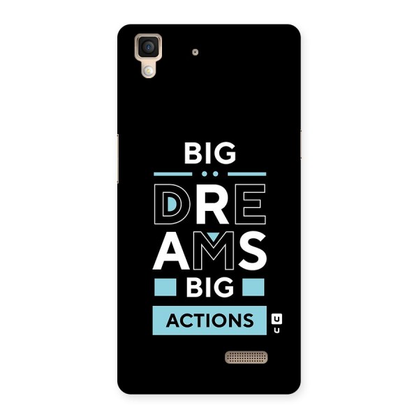 Big Dreams Big Actions Back Case for Oppo R7