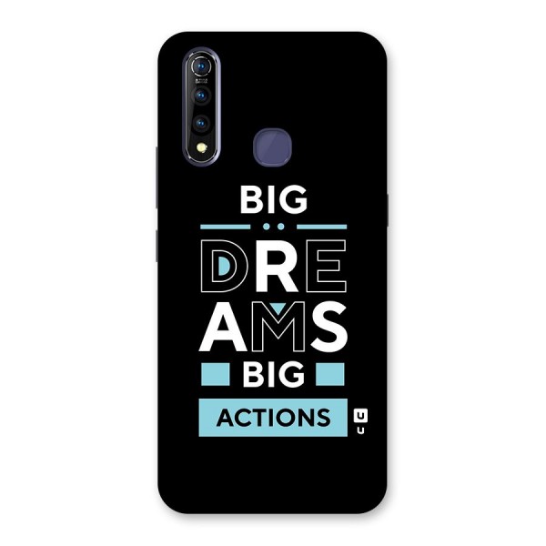 Big Dreams Big Actions Back Case for Vivo Z1 Pro